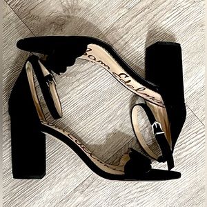 Black Suede 3inch Sam Edelman Heels (size 9.5)